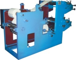 HR SRandF107 Slitting and Rewinding Machine with 2 colour Flexographic Printing attachment